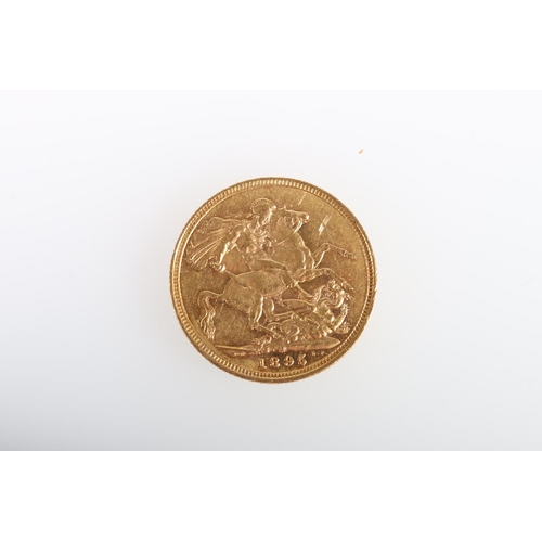 371 - UNITED KINGDOM Queen Victoria (1837-1901) gold sovereign 1895M (Melbourne Mint Australia), old veile... 