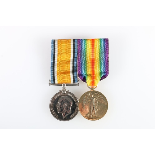 408 - Medals of Second Lieutenant R P M Stewart comprising a WWI war medal and a WWI victory medal [2-LIEU... 