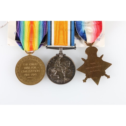 412 - Medals of 1036 Sergeant G Binnie of the Royal Artillery's Motor Machine Gun Corps comprising WWI war... 