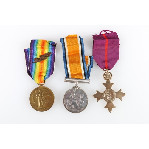 414 - Medals of Quarter Master and Captain R G Johnston comprising WWI war and victory (mentioned in despa... 