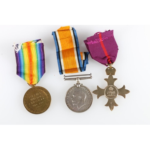 414 - Medals of Quarter Master and Captain R G Johnston comprising WWI war and victory (mentioned in despa... 