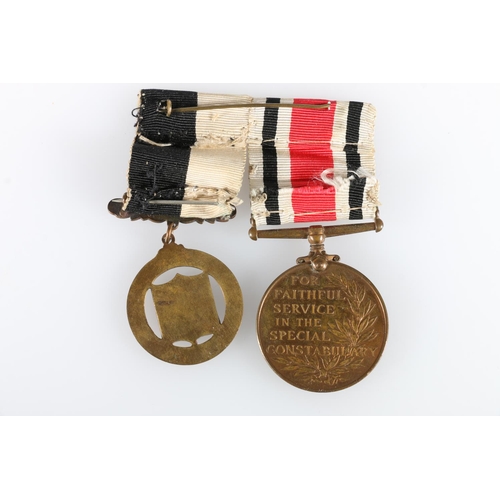 430 - Medal of Police Sergeant Sidney G Hurford comprising a George V Police Special Constabulary long ser... 