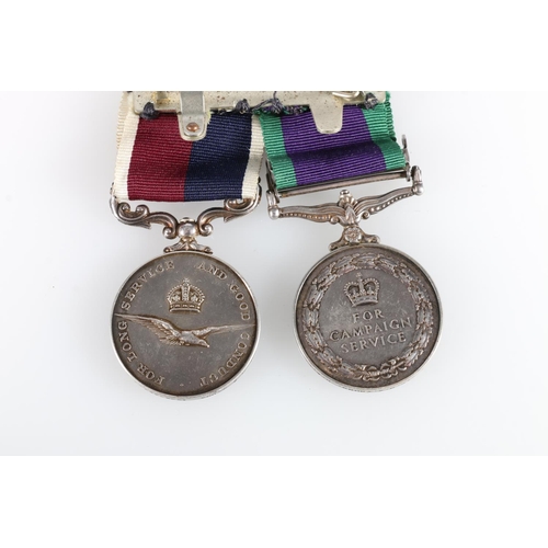 461 - Medals of C4273974 Corporal M E Young of the Royal Air Force comprising Elizabeth II general service... 