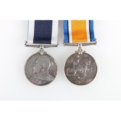 465 - Medals of 160240 Leading Boatman F G Rickard of the Royal Navy comprising Edward VII Royal Naval Res... 