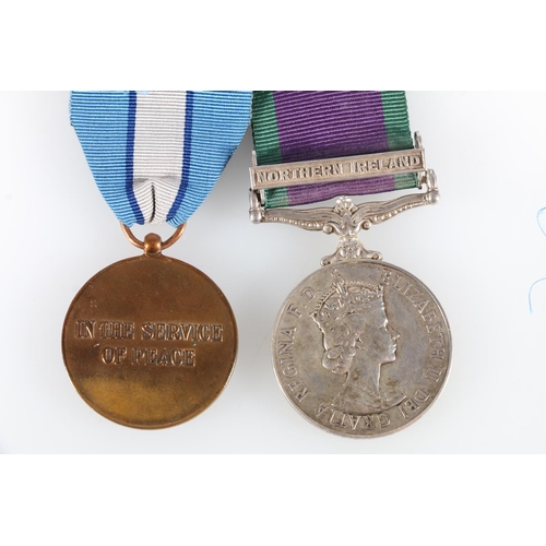 475 - Medals of 24008994 Fusilier D H Barrett of the Royal Highland Fusiliers comprising Elizabeth II gene... 