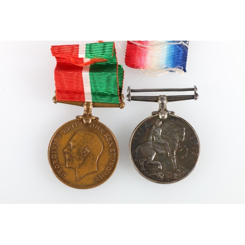 498 - Medals of Alexander Anderson comprising George V Mercantile Marine war medal in bronze [ALEXANDER AN... 