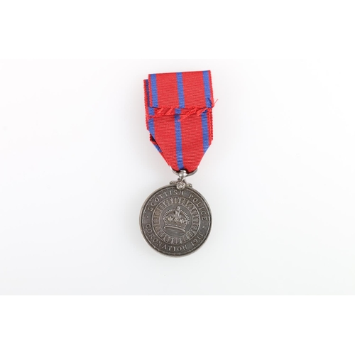 523 - Medal of Police Inspector A Mackay of the Scottish Police Force comprising George V coronation Scott... 