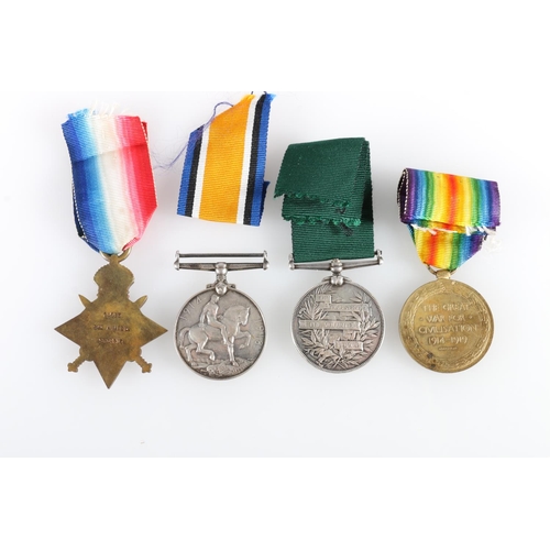 535 - Medals of 831 Sergeant A Meek of the 6th Volunteer Battalion Royal Scots (also 14593 Scottish Rifles... 