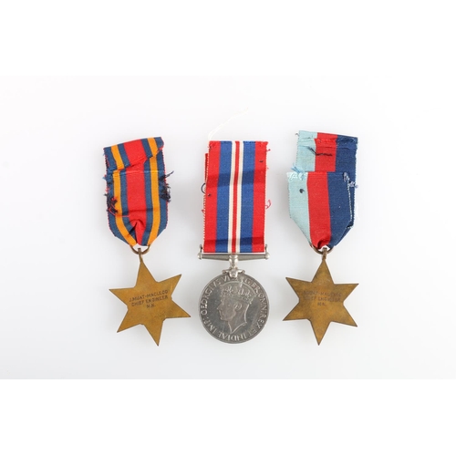 543 - Medals of Chief Engineer J Muat-MacLeod MN comprising WWII war medal, 1939-1945 star and Burma star ... 