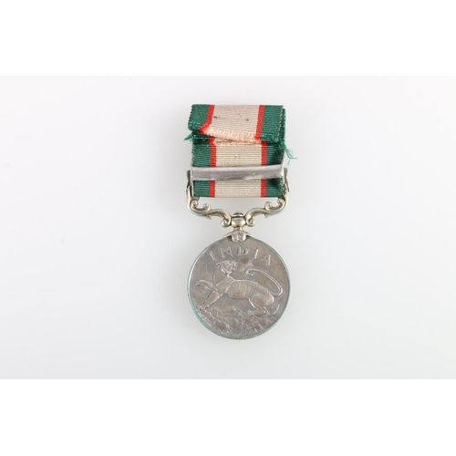 545 - Medal for 56FT Constable Mohammed Khan of the Police Department comprising George VI Indian General ... 