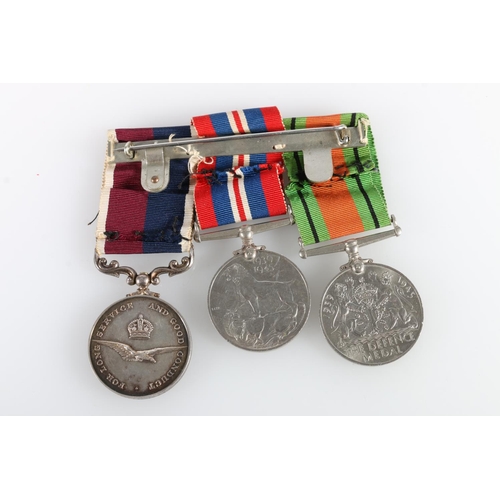 554 - Medals of 936296 Warrant Officer L E Storey of the Royal Air Force comprising Elizabeth II (without ... 