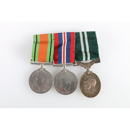 568 - Medals of 799959 Flight Sergeant J A Cattanach of the Royal Air Force Volunteer Reserve comprising G... 