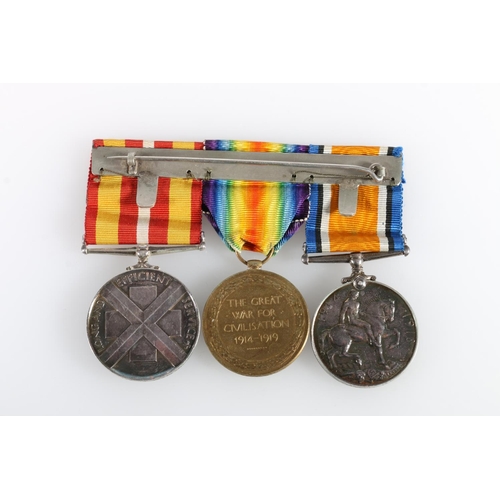 572 - Medals of Margaret D Wallace of the Voluntary Aid Detachment comprising WWI British war medal and vi... 