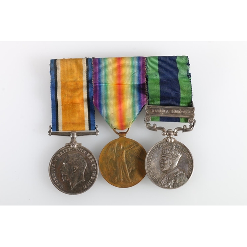 577 - Medals of Midshipman Oliver Charles Anderson of the Royal Naval Reserve comprising George V Indian g... 