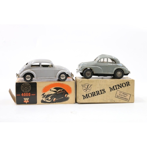 58 - V Models (Victory Industries) Morris Minor car, 1/18th electric scale model, boxed with guarantee ce... 