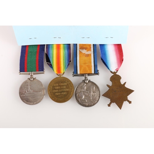 581 - Medals of 1478 Engine Room Artificer 1st Class W R Mann of the Royal Naval Volunteer Reserve Clyde D... 