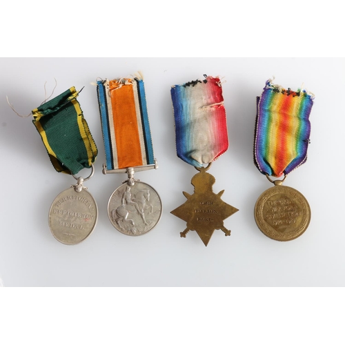 596 - Medals of 360231, 1601 and 3044235 Sergeant F Reid of the 7th-9th Royal Scots comprising George V (b... 