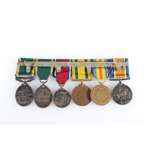 616 - Medals of  345594 and 1622578 Sergeant and Battery Quarter Master Sergeant W R Johnston of the Royal... 