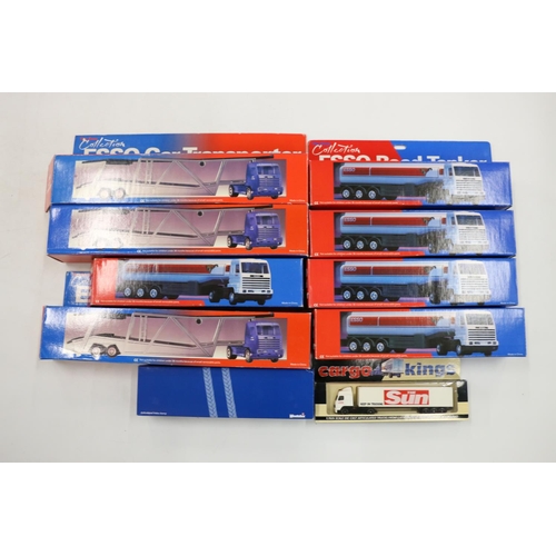 80 - 8 Instant Gifts Esso Road and Car Transporters boxed and two others. (10)