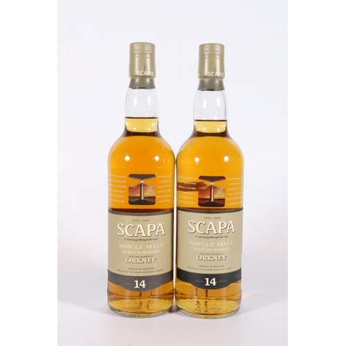 117 - Two bottles of SCAPA 14 year old Orkney single malt Scotch whisky, 70cl 40% abv. (2)
