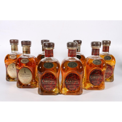 122 - Eight bottles of Cardhu Speyside single malt Scotch whisky to include four bottles of 12 year o... 