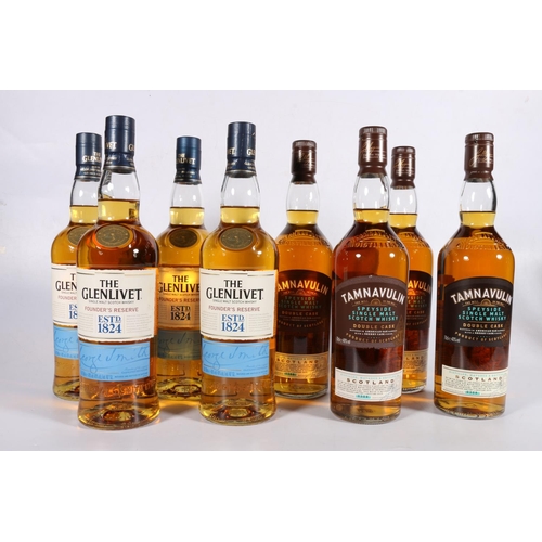 124 - Four bottles of THE GLENLIVET Founder's Reserve no age statement single malt Scotch whisky, 70c... 