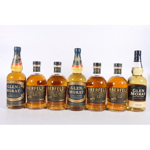 131 - Four bottles of ABERFELDY Batch 2905 12 year old single malt Scotch whisky 70cl 40% abv. and three b... 
