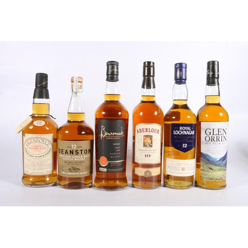 136 - Six bottles of single malt Scotch whisky to include BENROMACH Organic 70cl 43% abv., ABERLOUR 1... 