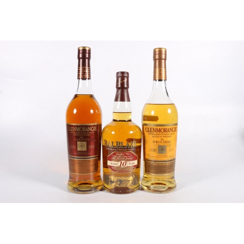 145 - Three bottles of single malt Scotch whisky to include GLENMORANGIE Lasanta 70cl 46% abv., GLENMORANG... 