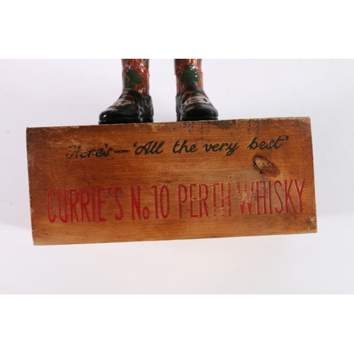 200 - Whisky advertising mascot figure in the form of a kilted gentleman for Currie's No10 Perth Whisky, 3... 