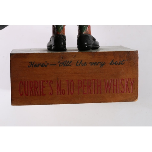 200 - Whisky advertising mascot figure in the form of a kilted gentleman for Currie's No10 Perth Whisky, 3... 