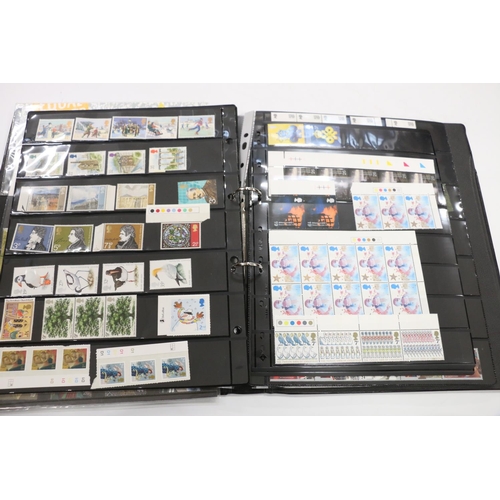 250 - GB unused mint decimal stamp collection within one folder including booklets, strips and presentatio... 