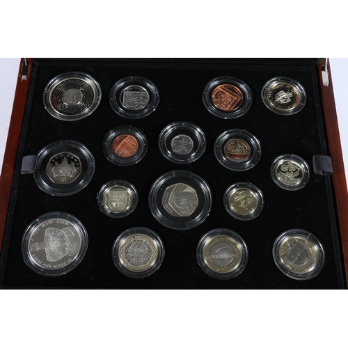 259 - The Royal Mint UNITED KINGDOM Elizabeth II premium proof coin collection 2013, a sixteen-coin set in... 