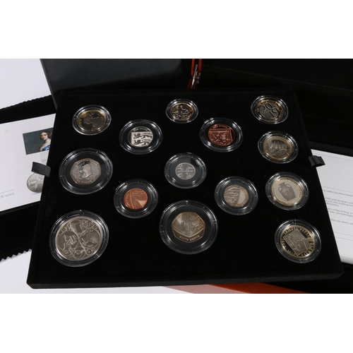 265 - The Royal Mint UNITED KINGDOM Elizabeth II premium proof coin collection 2019, a fourteen-coin set i... 