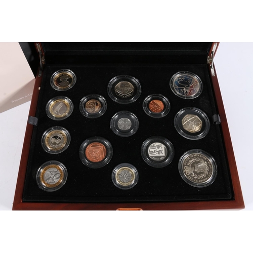 265 - The Royal Mint UNITED KINGDOM Elizabeth II premium proof coin collection 2019, a fourteen-coin set i... 