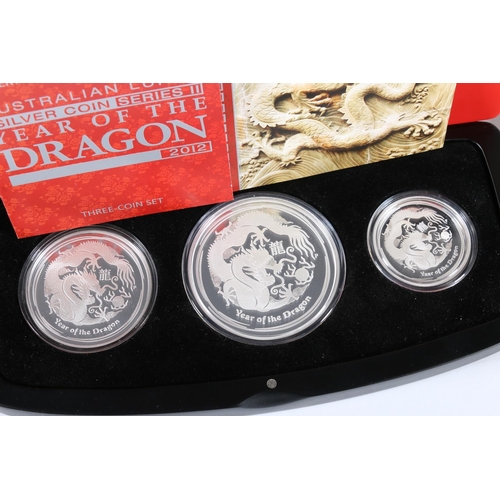 279 - The Perth Mint AUSTRALIA Queen Elizabeth II (1952-2022) Lunar silver coin series II Year of the Drag... 