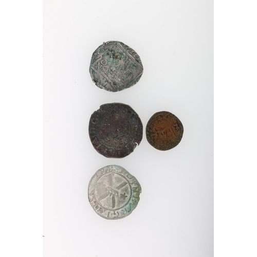 320 - SCOTLAND Queen Mary (1542-1567) alloy bawbee S5432, bawbee S5433, nonsunt twelve penny groat 1559 S5... 