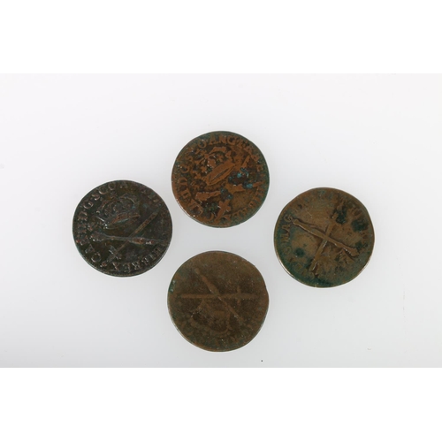 325 - SCOTLAND King Charles II (1660-1685) tuner 1677 S5630 and turner 1677 with error LAESSET S5632. WILL... 