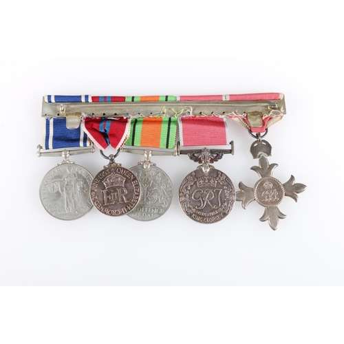 608 - Medals of Police Superintendent John Watson Rodger MBE BEM of the Edinburgh City Police comprising T... 