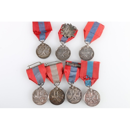 627 - 7 George V Imperial Service medals to inlcude: George V (Coinage bust variety 1920-31, c.20,000 issu... 