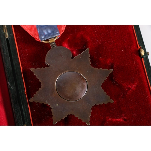 633 - Edward VII (star variety 1903-10, c.4,500 issued) Imperial Service medal [unnamed] in Elkington & Co... 