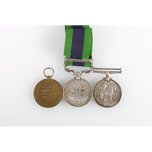 644 - Medals of 2187 and 910991 Driver Ernest George Wilfred Bailey of the Royal Artillery comprising Geor... 