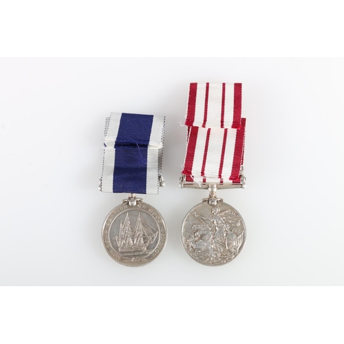 656 - Medals of J100679 Chief Petty Officer Telegraphist R Manson of the Royal Navy comprising George VI (... 