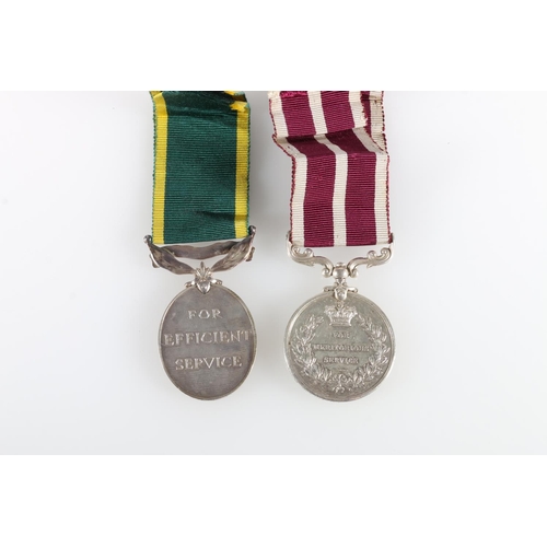 658 - Medals of 2930412 and 72566 Regimental Quarter Master Sergeant J G Matheson of the Machine Gun Corps... 