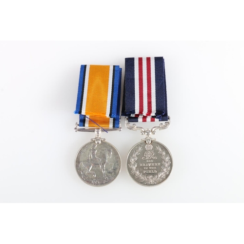 665 - Medals of 307274 Gunner N Burnett MM of the 2nd IL LD HB Royal Garrison Artillery Territorial Force ... 