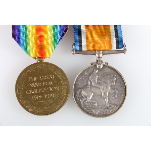 667 - Medals of A Jameson comprising WWI war medal and Victory medal [A JAMESON), (2)