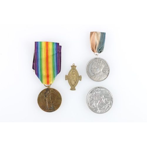 668 - Medals of Major A F Cole comprising WWI Victory medal [MAJOR A F COLE], King George V Burgh of Leith... 