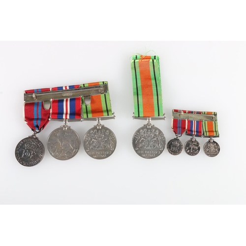 672 - WWII medal group to include World War Two war medal, Defence medal and Coronation medal 1953 with a ... 