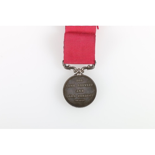 700 - Medal of Sergeant William Davidson of the Staff comprising Army Long Service and Good Conduct medal ... 