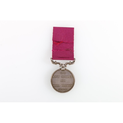 701 - Medal of 1907 Sergeant J Bennett of the Royal Scots comprising Army Long Service and Good Conduct me... 